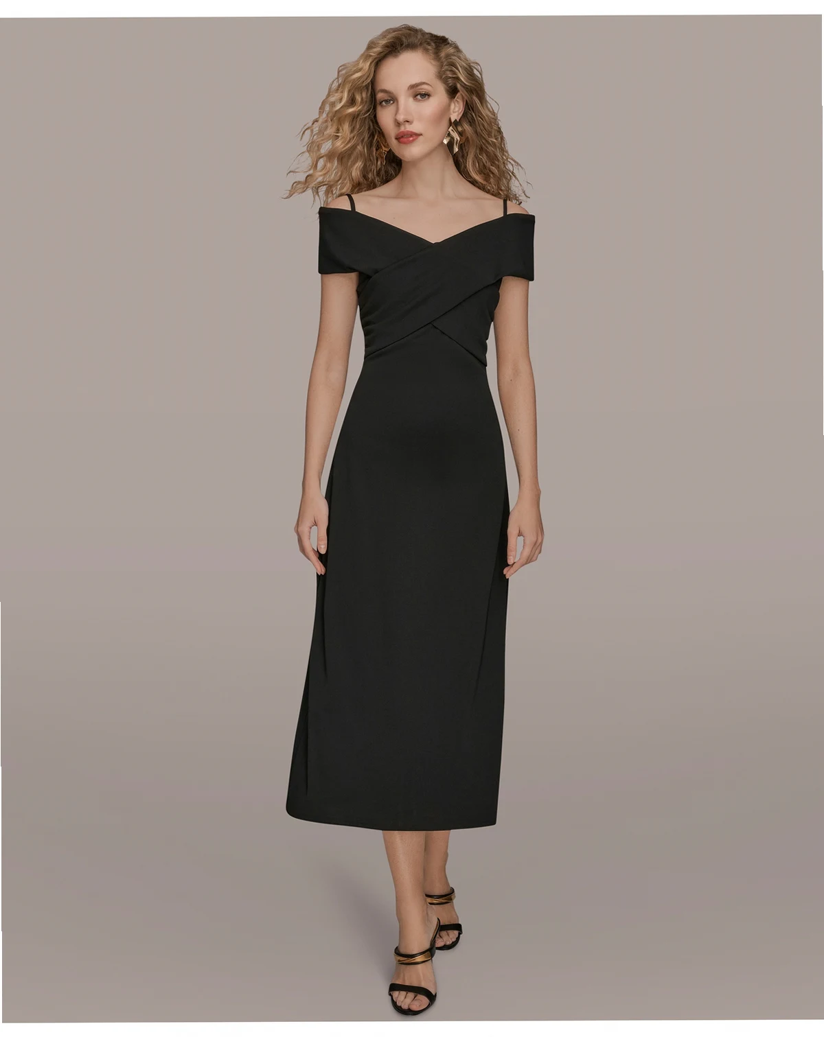 Women's Criss-Cross Off-Shoulder Dress