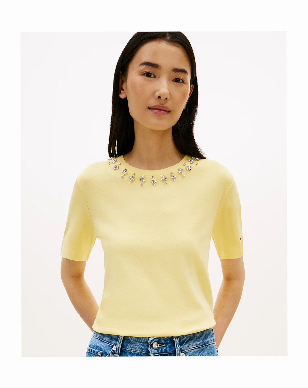 Women's Ribbed Bling T-Shirt