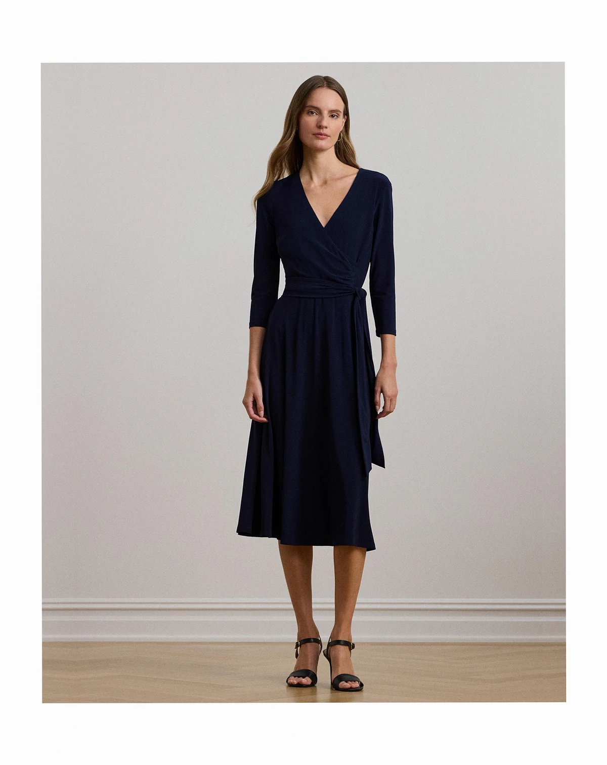 Surplice Jersey Dress