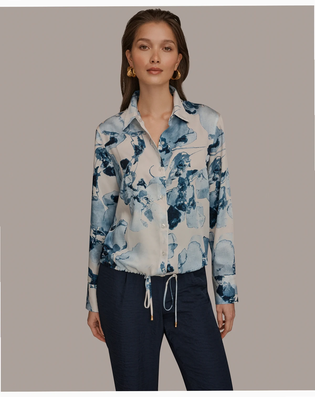 Women's Printed Long-Sleeve Top