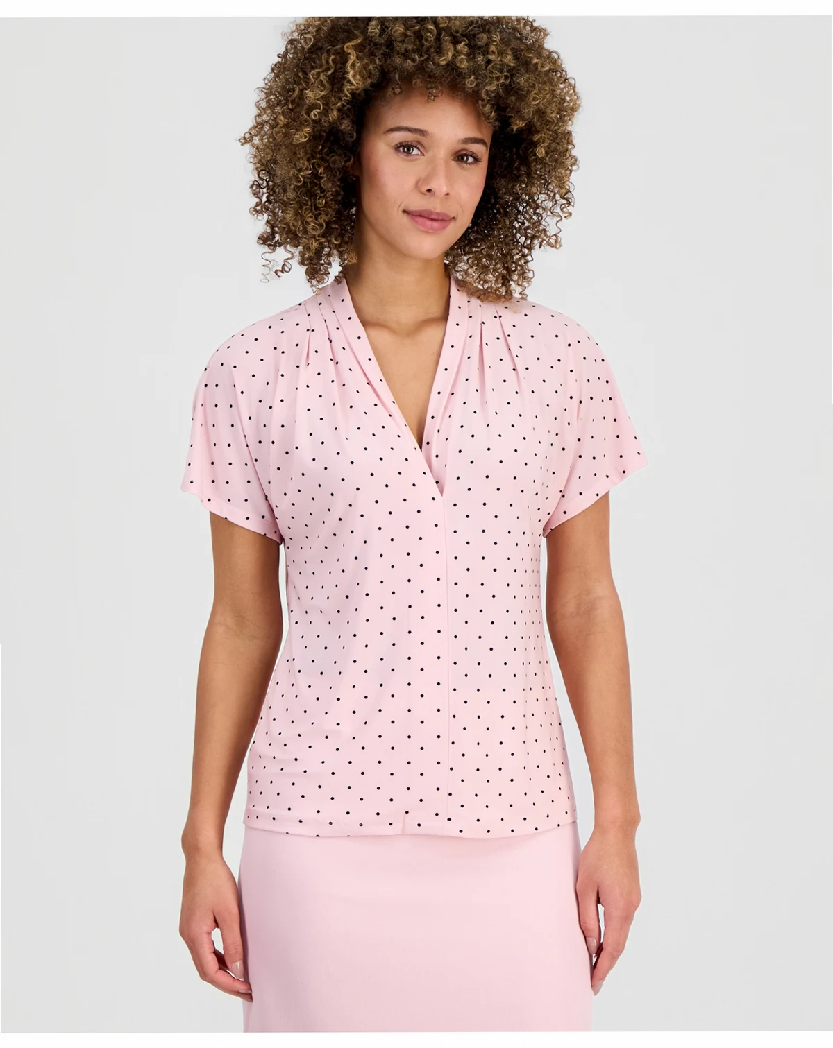 Women's Printed Flutter Sleeve Blouse