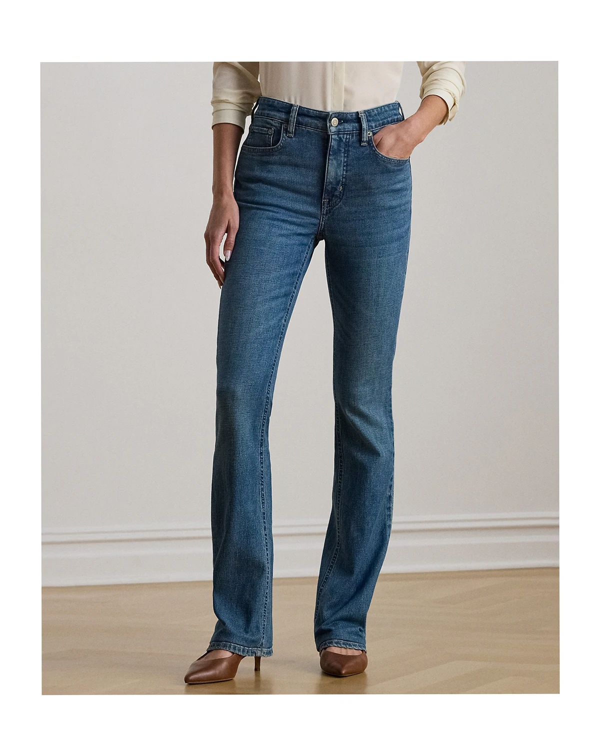 Petite High-Rise Boot Cut Jeans