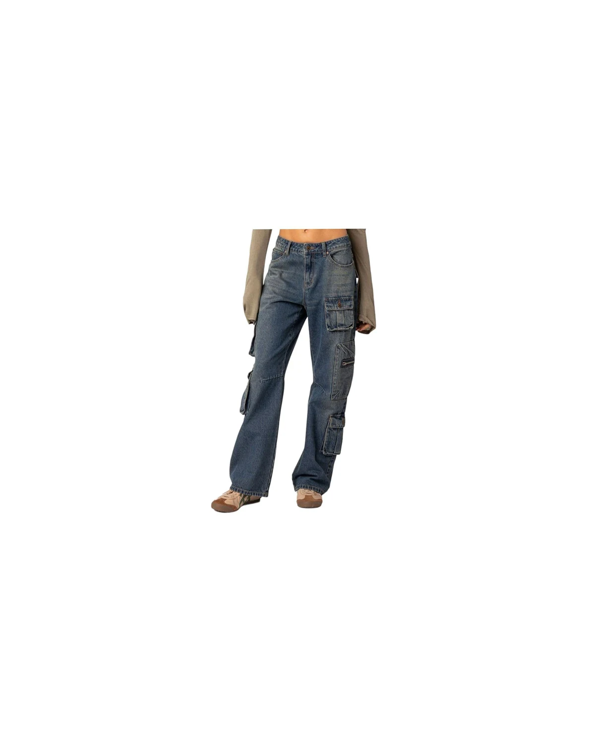 Women's Baggy boyfriend cargo jeans