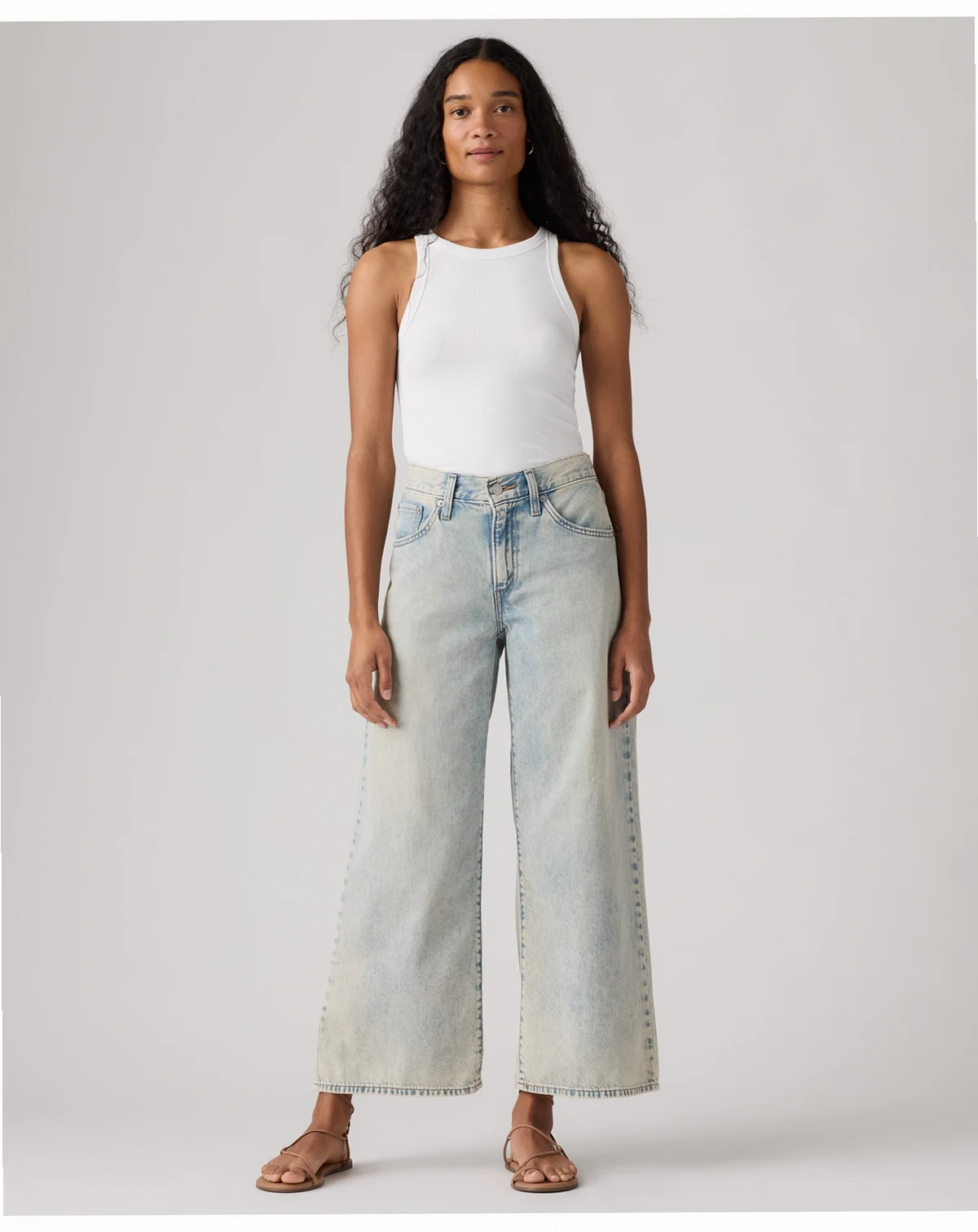Women's Middy Wide-Leg Ankle Jeans