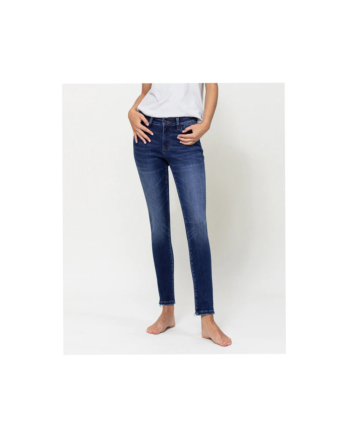 Women's Mid Rise Ankle Skinny Jeans