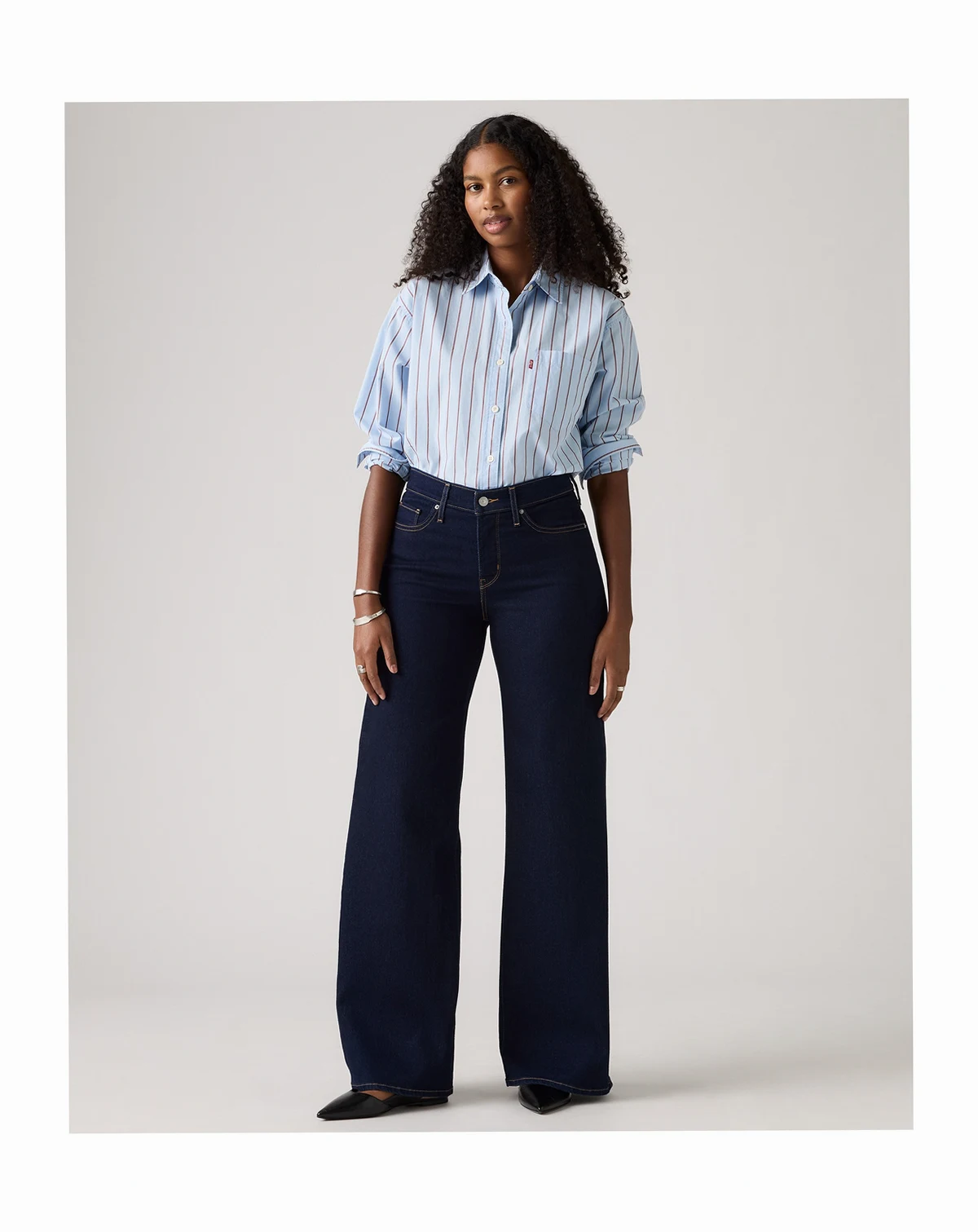 Women's 318 Shaping Stellar-Stretch Wide-Leg Jeans 30"