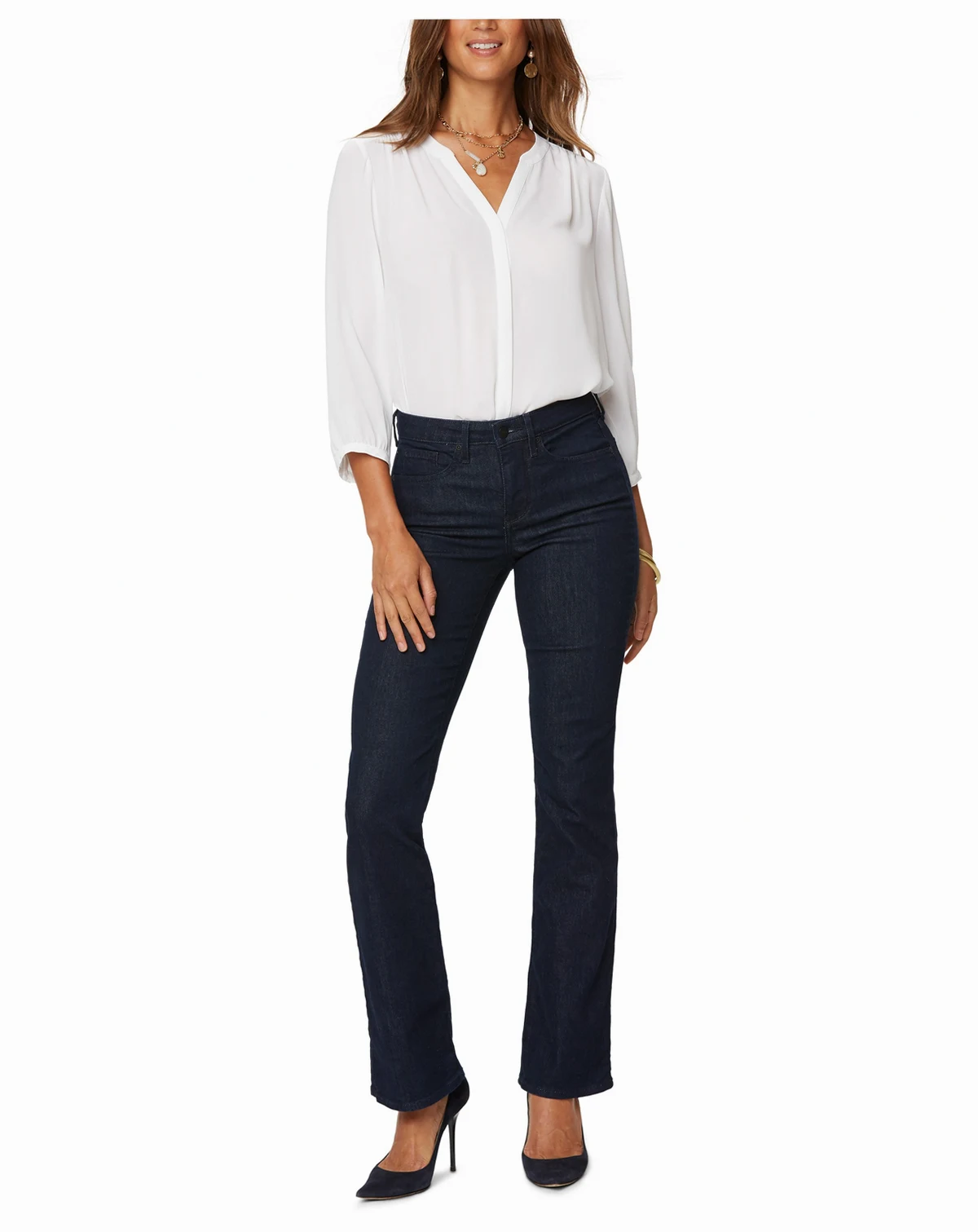 Barbara Bootcut High-Rise Tummy-Control Denim Jeans