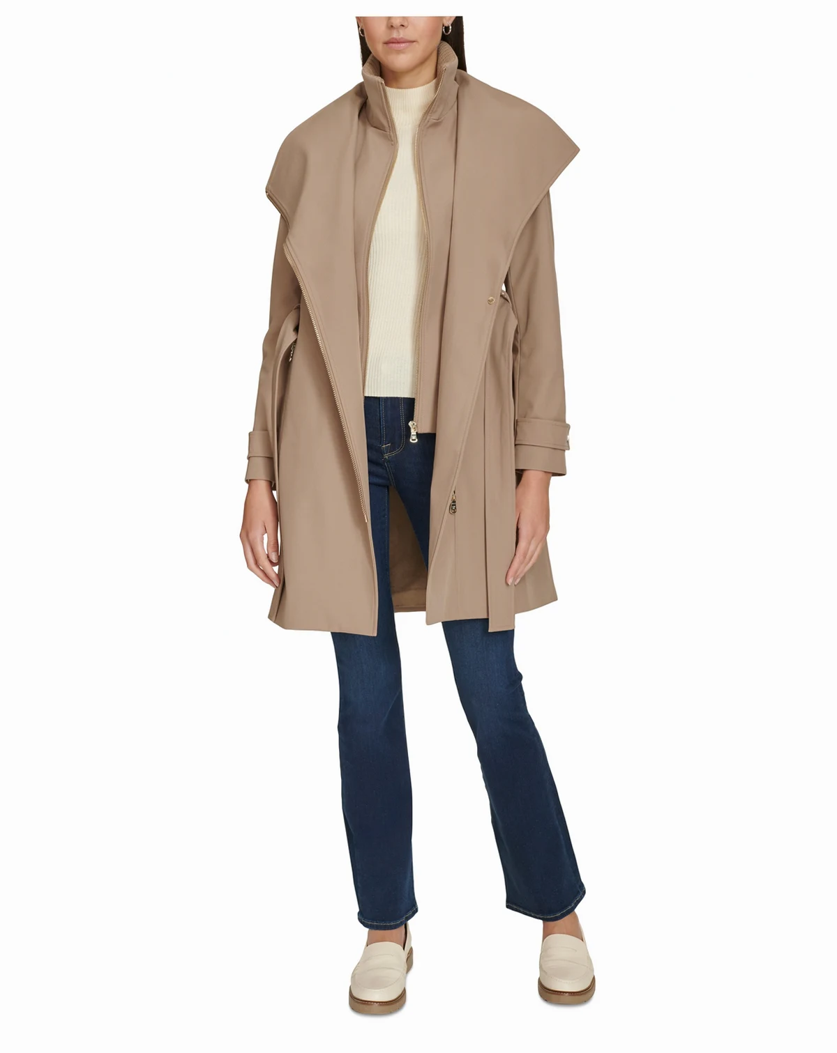 Women's Belted Wrap Coat
