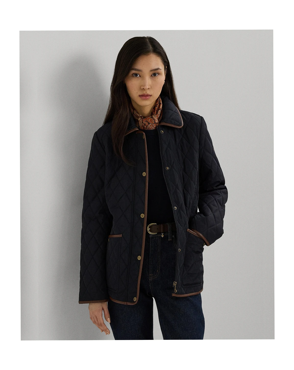 Women's Quilted Velboa-Lined Coat