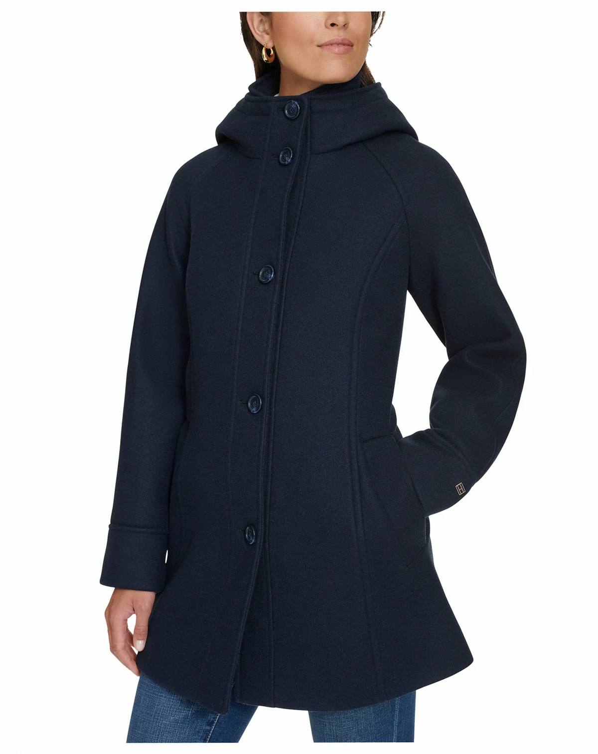 Women's Hooded Button-Front Coat, Created for Macy's