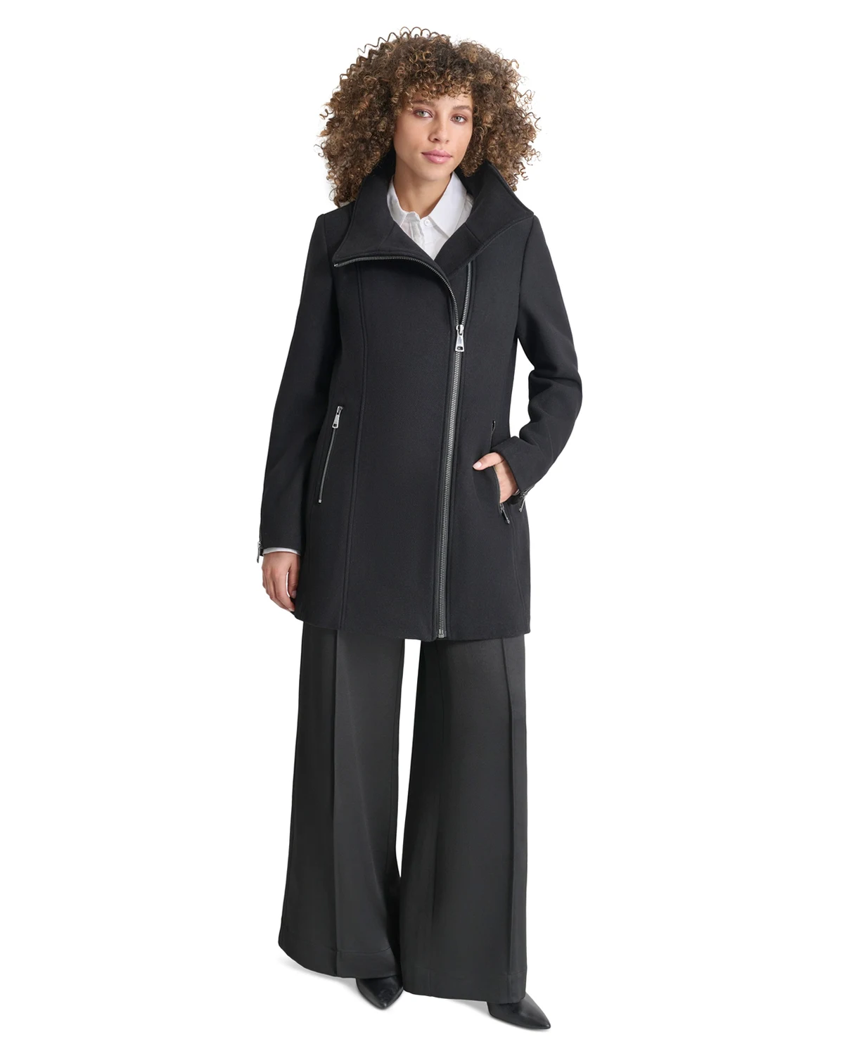 Women's Asymmetrical Zip Coat