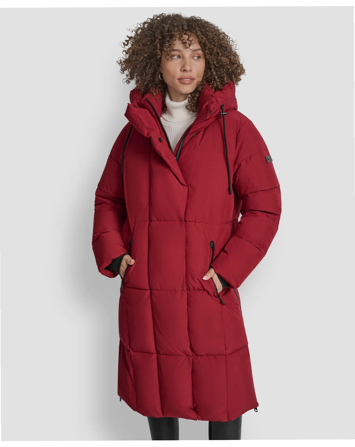 Women's Zip-Front Stand Collar Coat