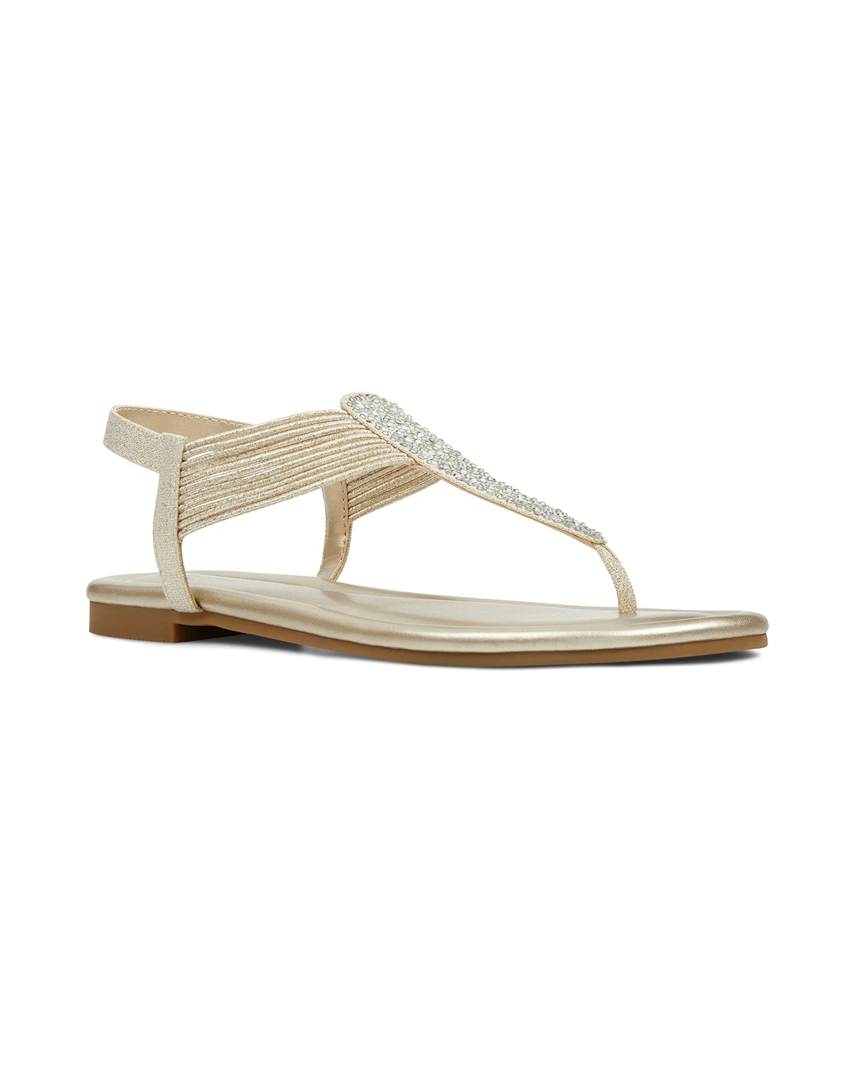 Women's Kayte Embellished T-Strap Flat Sandals