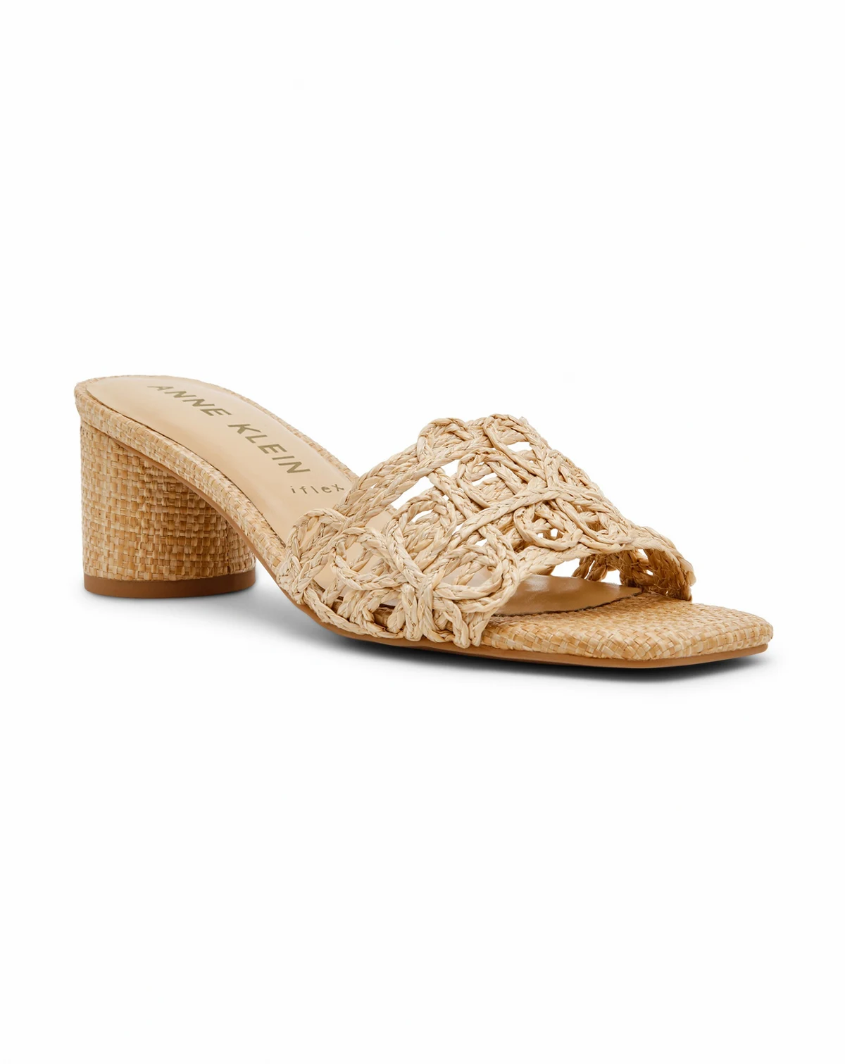 Women's Flores Block Heel Raffia Dress Sandals