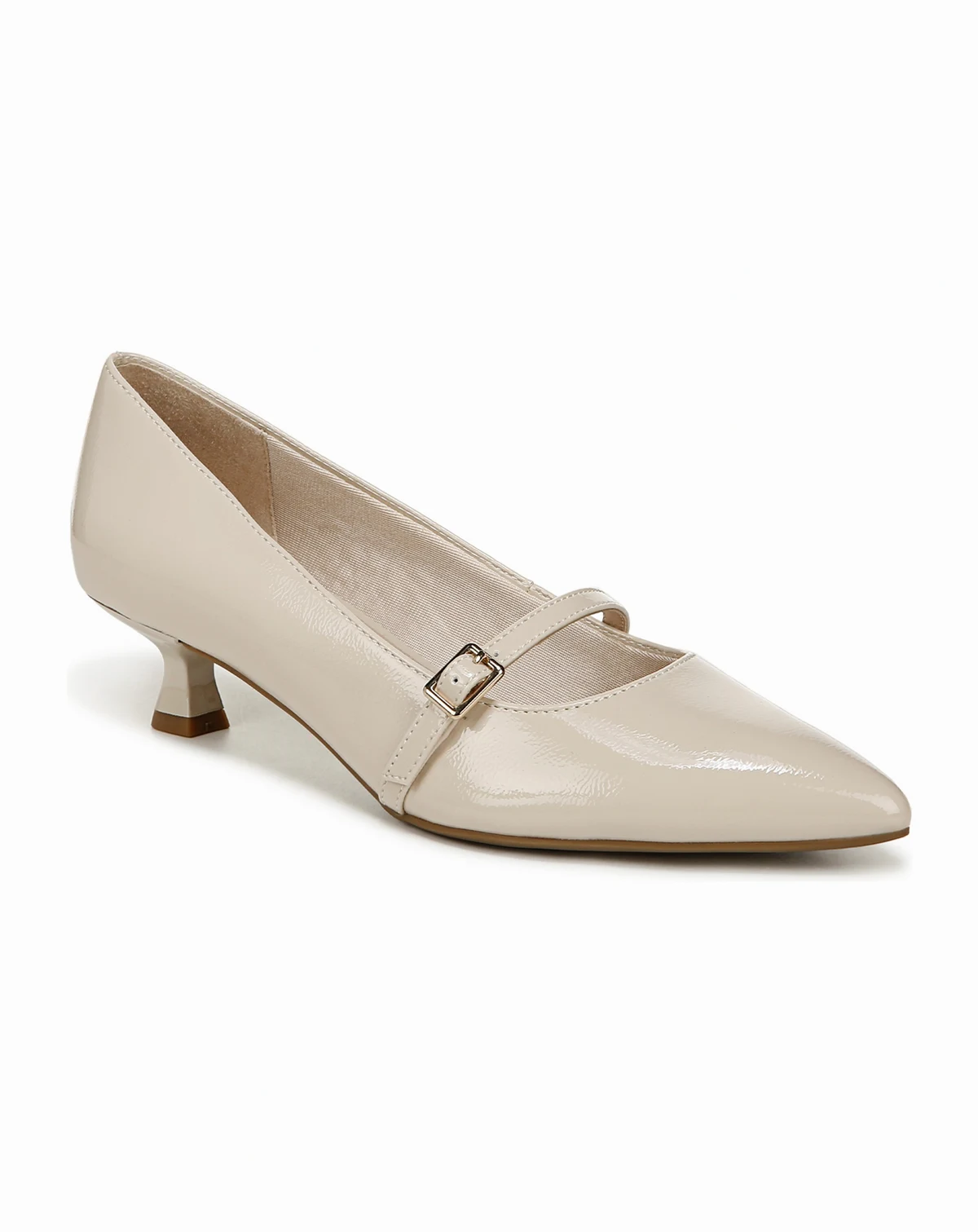 Women's Madelyn Mary Jane Pointed Toe Kitten Heel Pumps