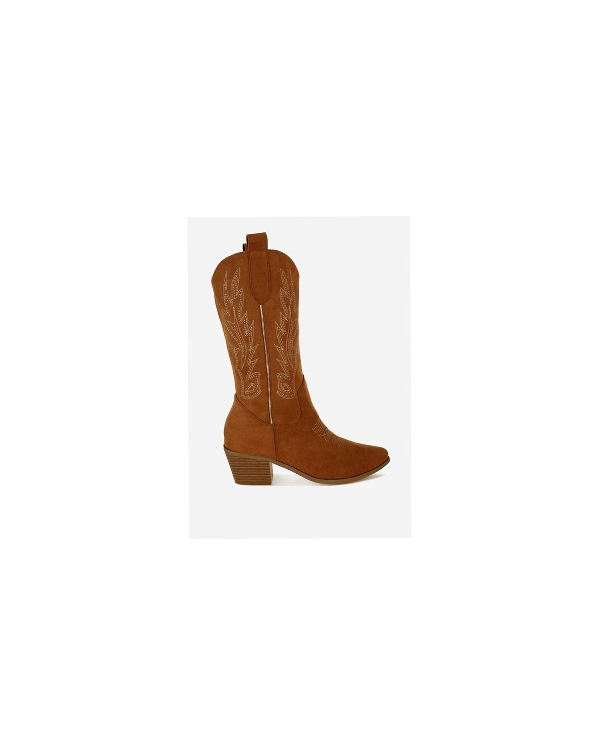 Womens Mae Embroidery Detail Cowboy Boots