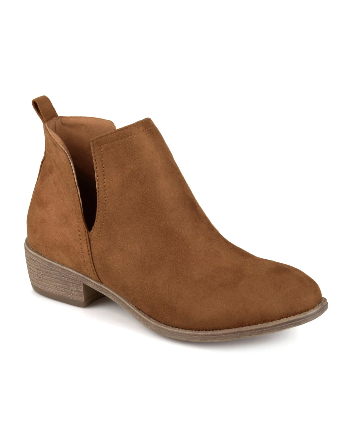 Women's Rimi Notched Ankle Stacked Heel Booties