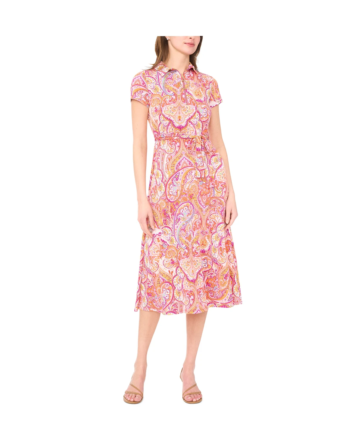 Petite Collared Midi Dress