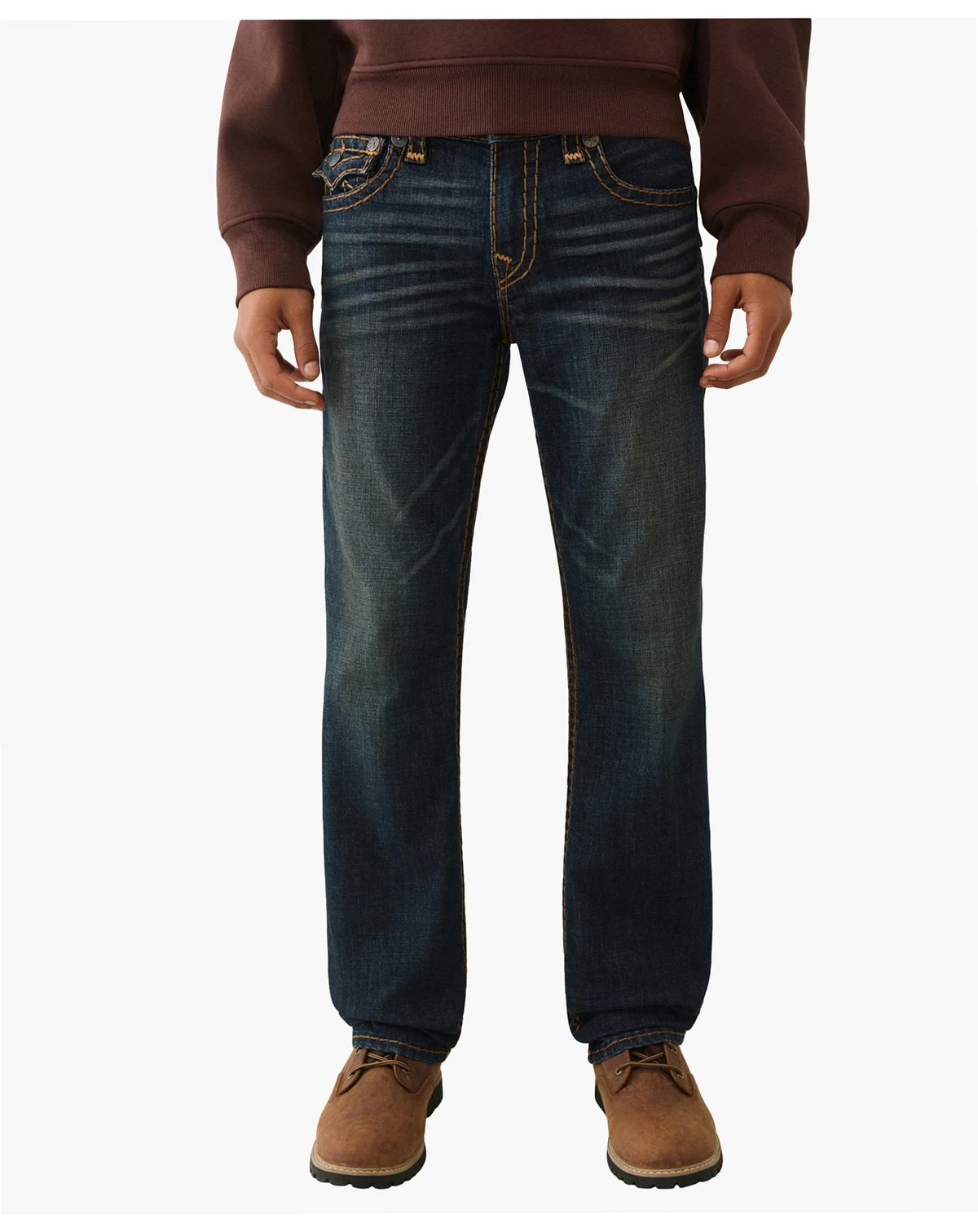Men's Super T-Stitch Straight-Fit Jeans