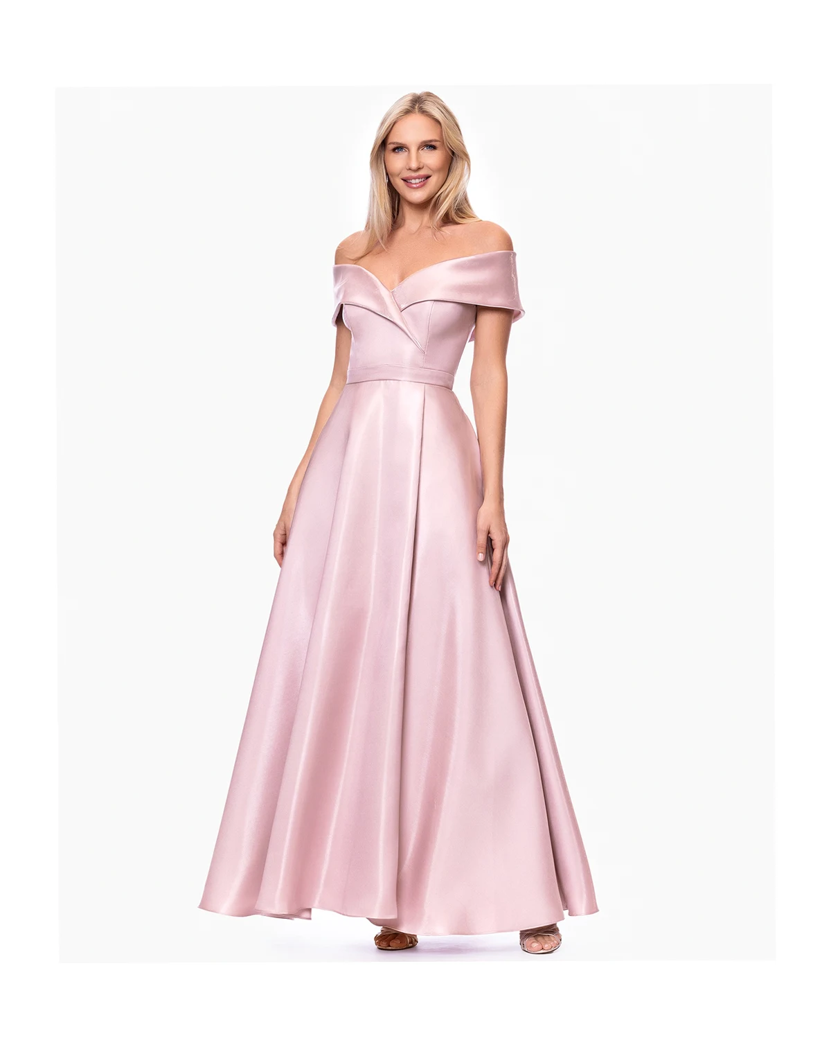Petite Sweetheart Off-The-Shoulder Ball Gown