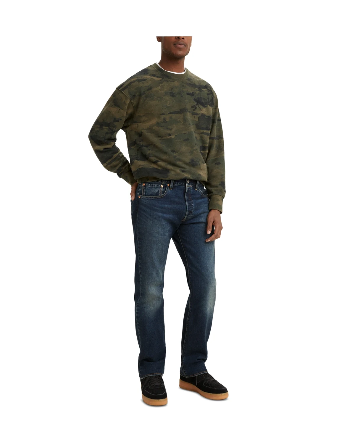 Men's 501® Original Fit Button Fly Stretch Jeans