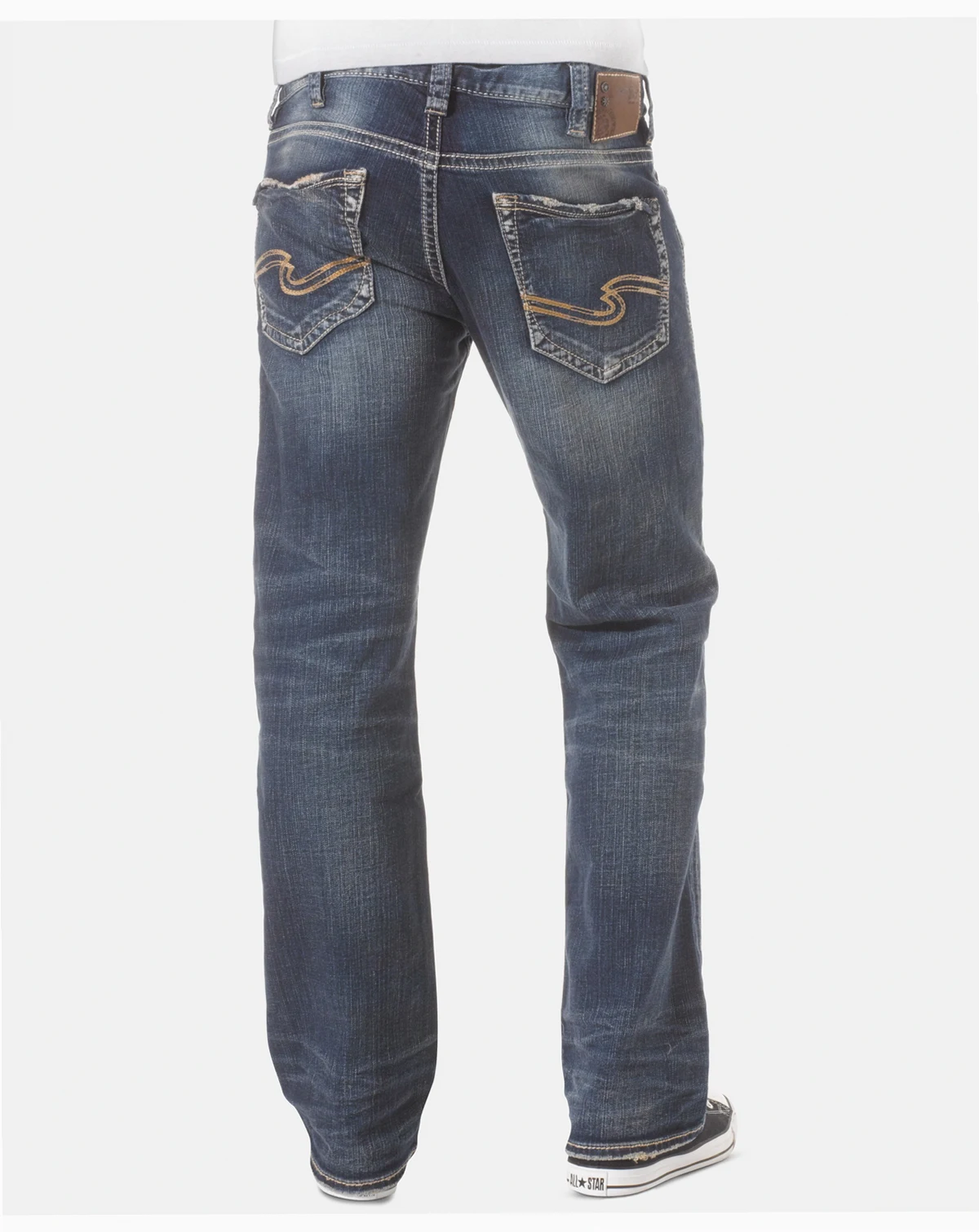 Men's Zac Relaxed Fit Straight Stretch Jeans
