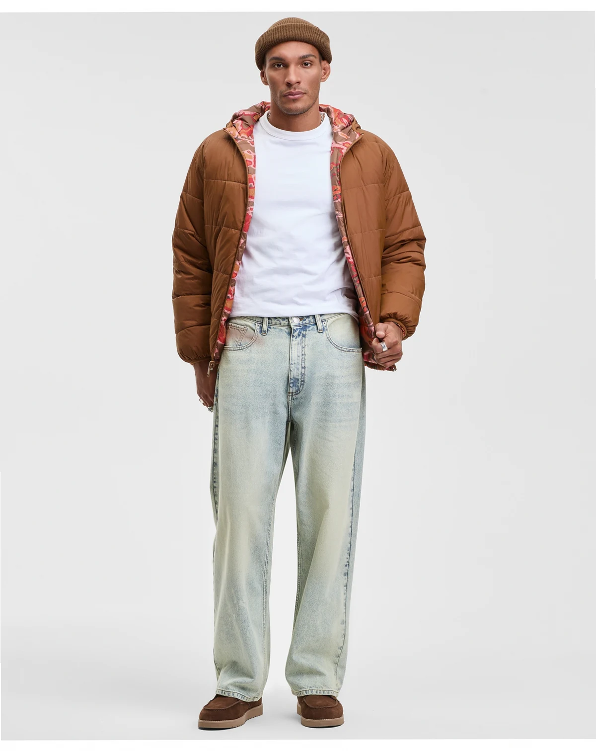 Men's Glass Blue Baggy Jeans, Macy's Exclusive