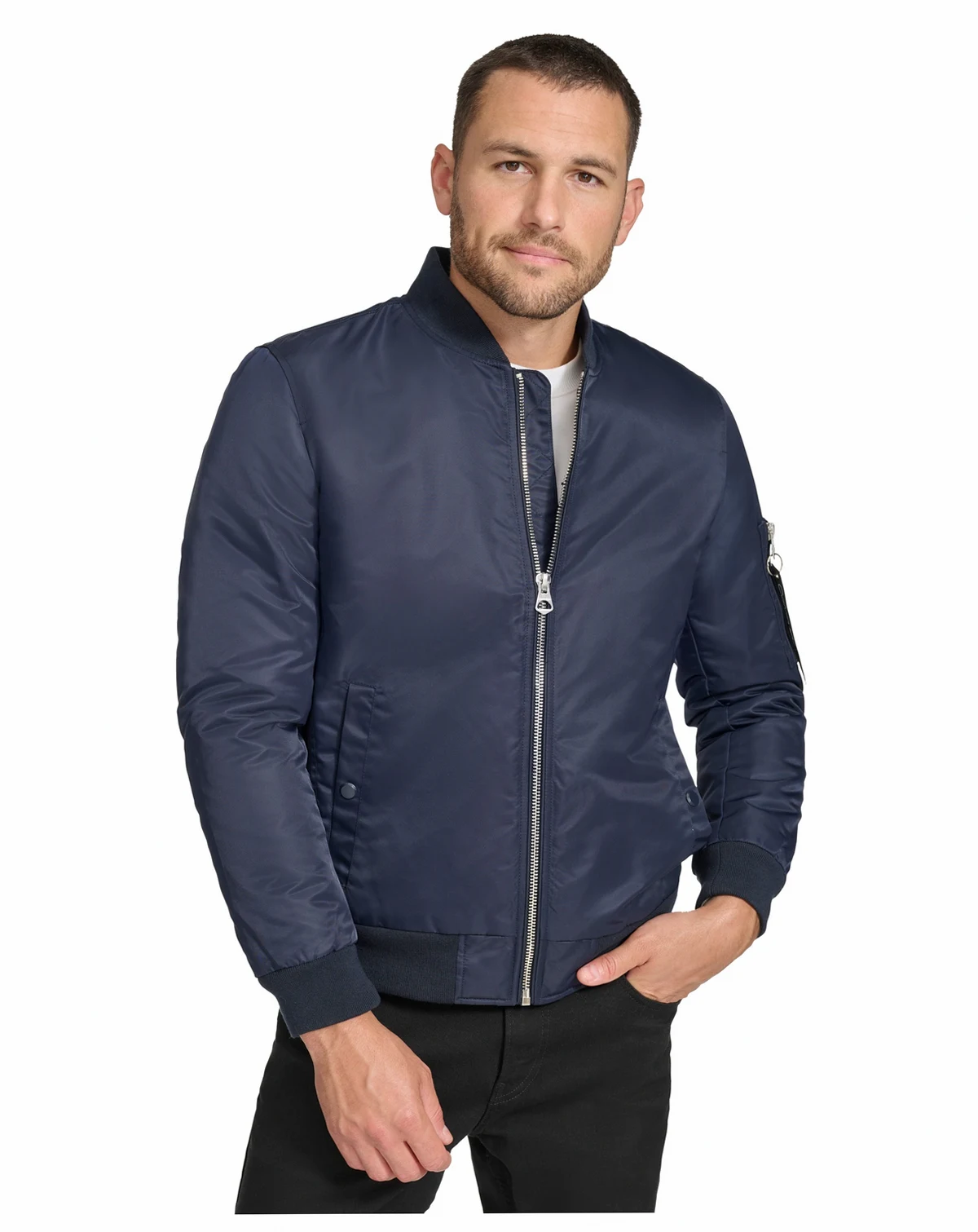 Men's Classic MA-1 Nylon Bomber Jacket