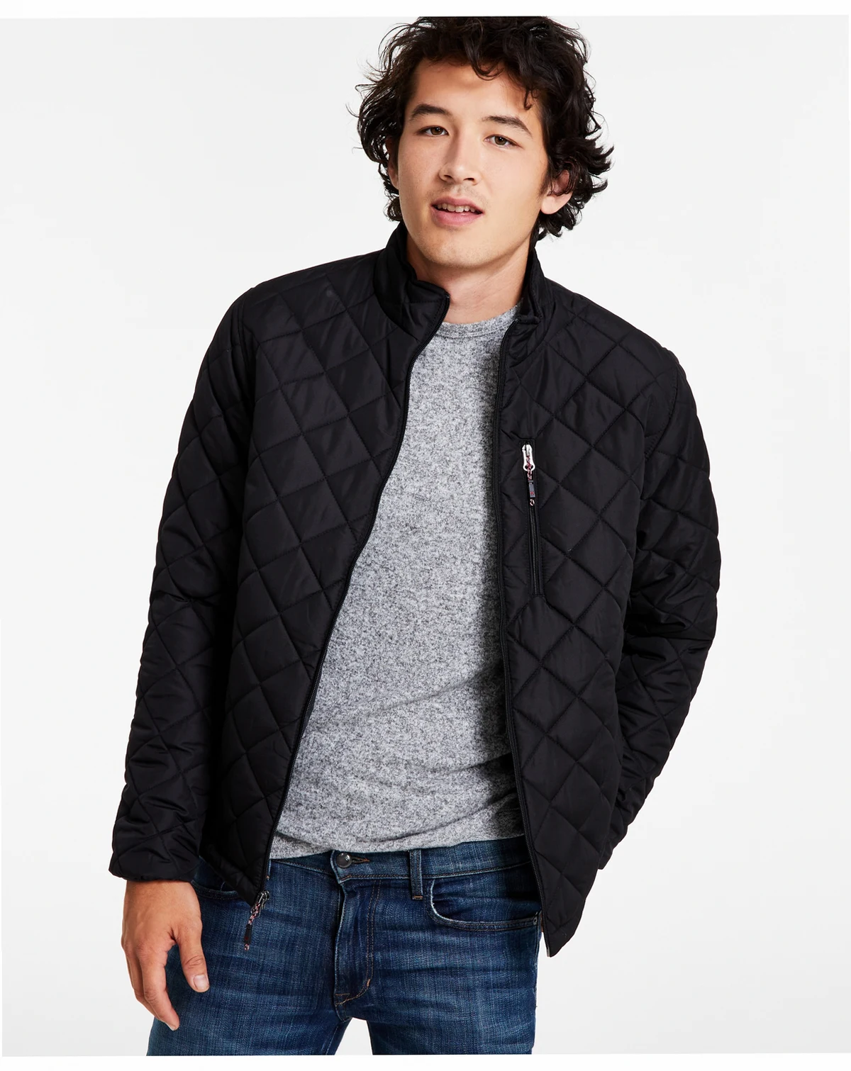 Men's Diamond Quilted Heritage Jacket, Created for Macy's