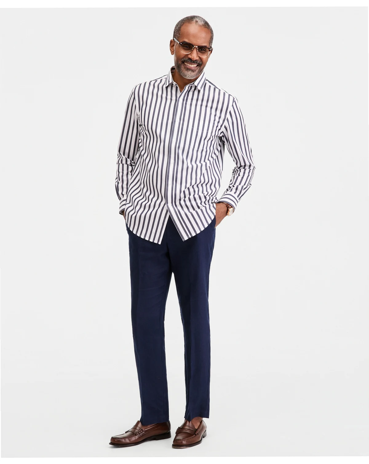Men's Long Sleeve Poplin Shirt
