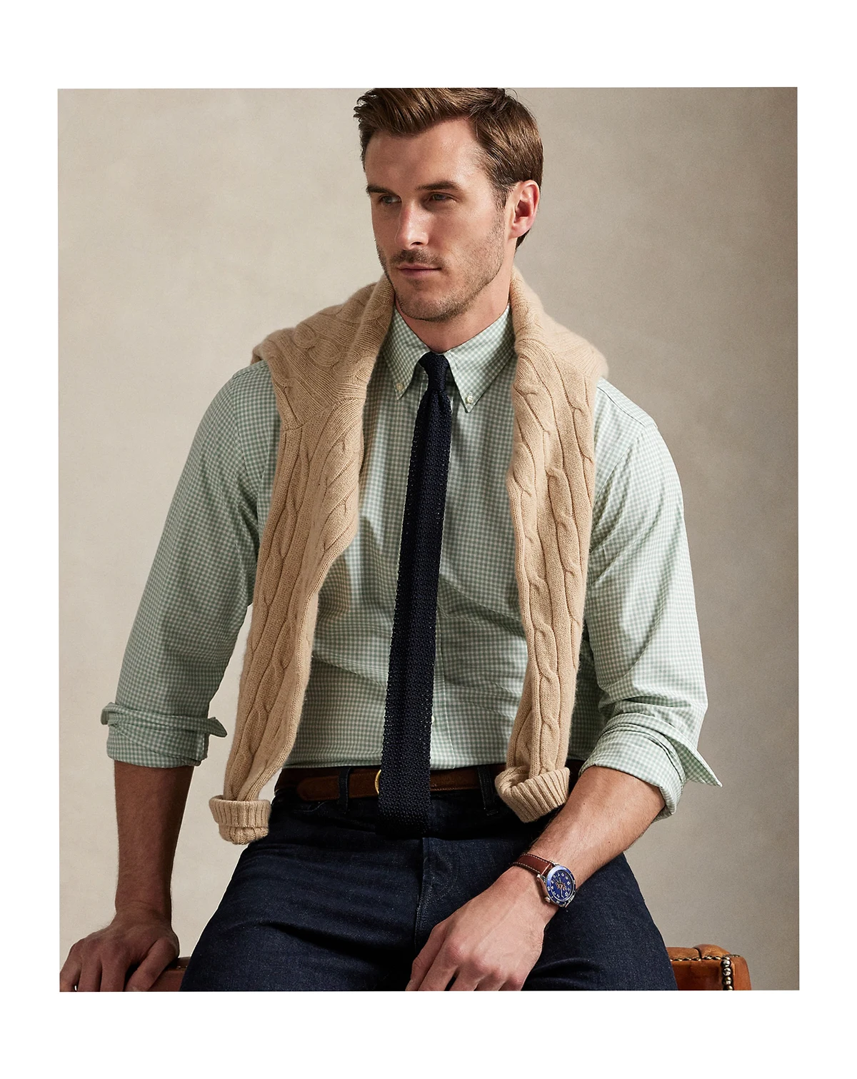 Men's Big & Tall Poplin Sport Shirt