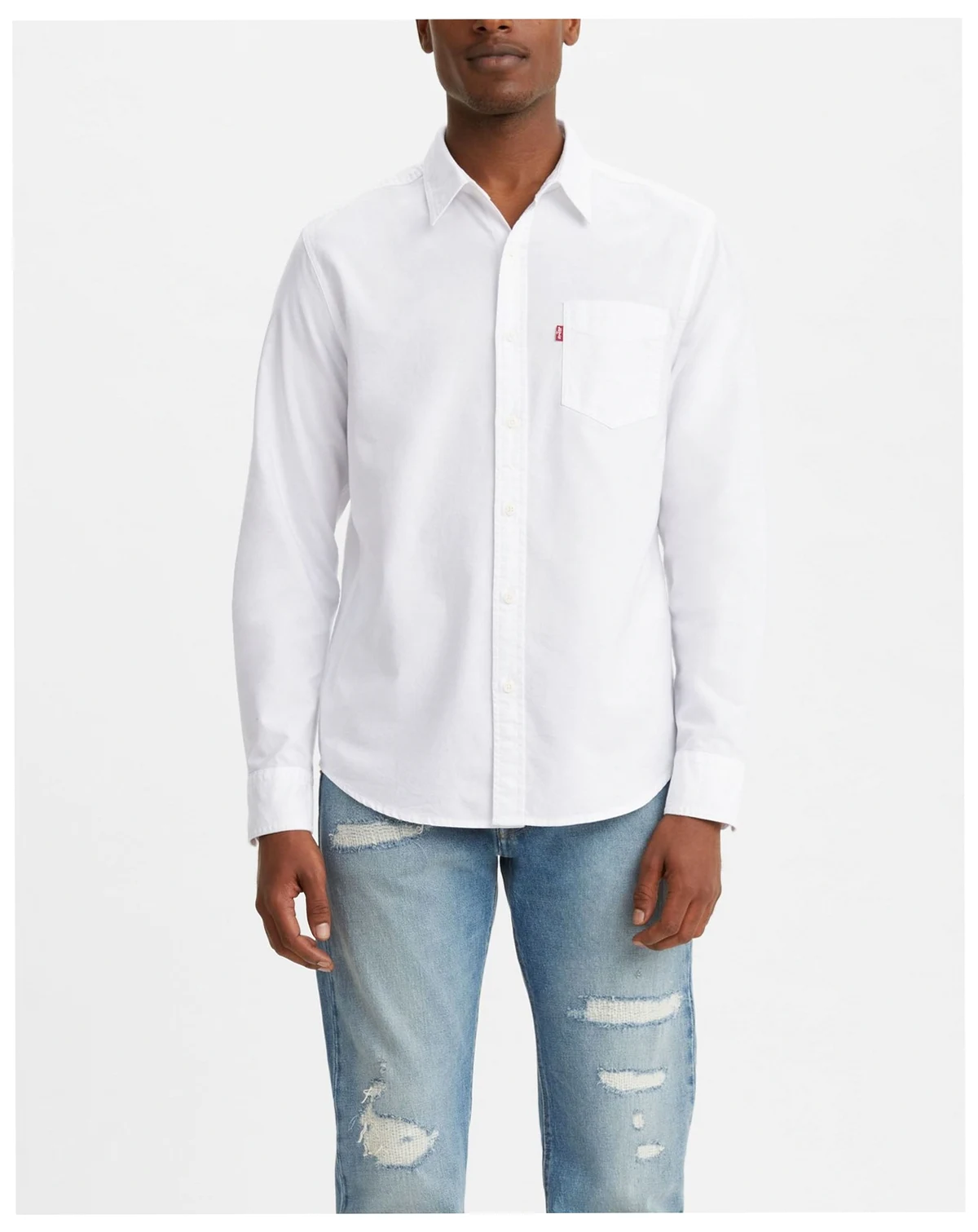Men's Classic Pocket Regular-Fit Long-Sleeve Shirt