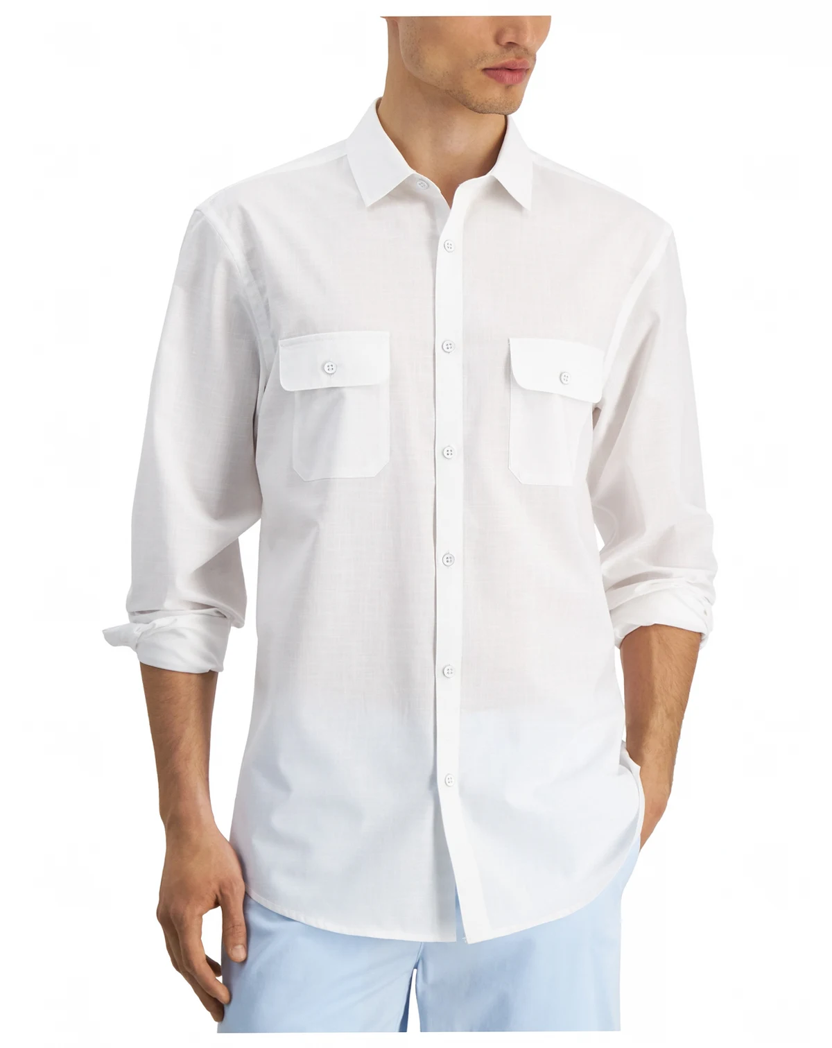 Men's Regular-Fit Solid Shirt, Created for Macy's