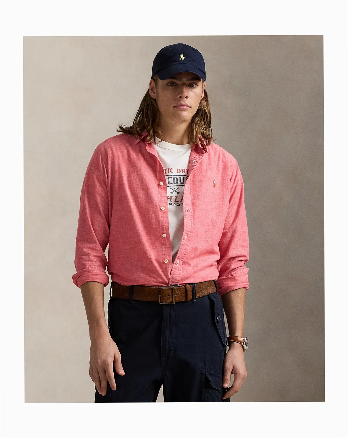 Men's Classic-Fit Indigo Chambray Shirt
