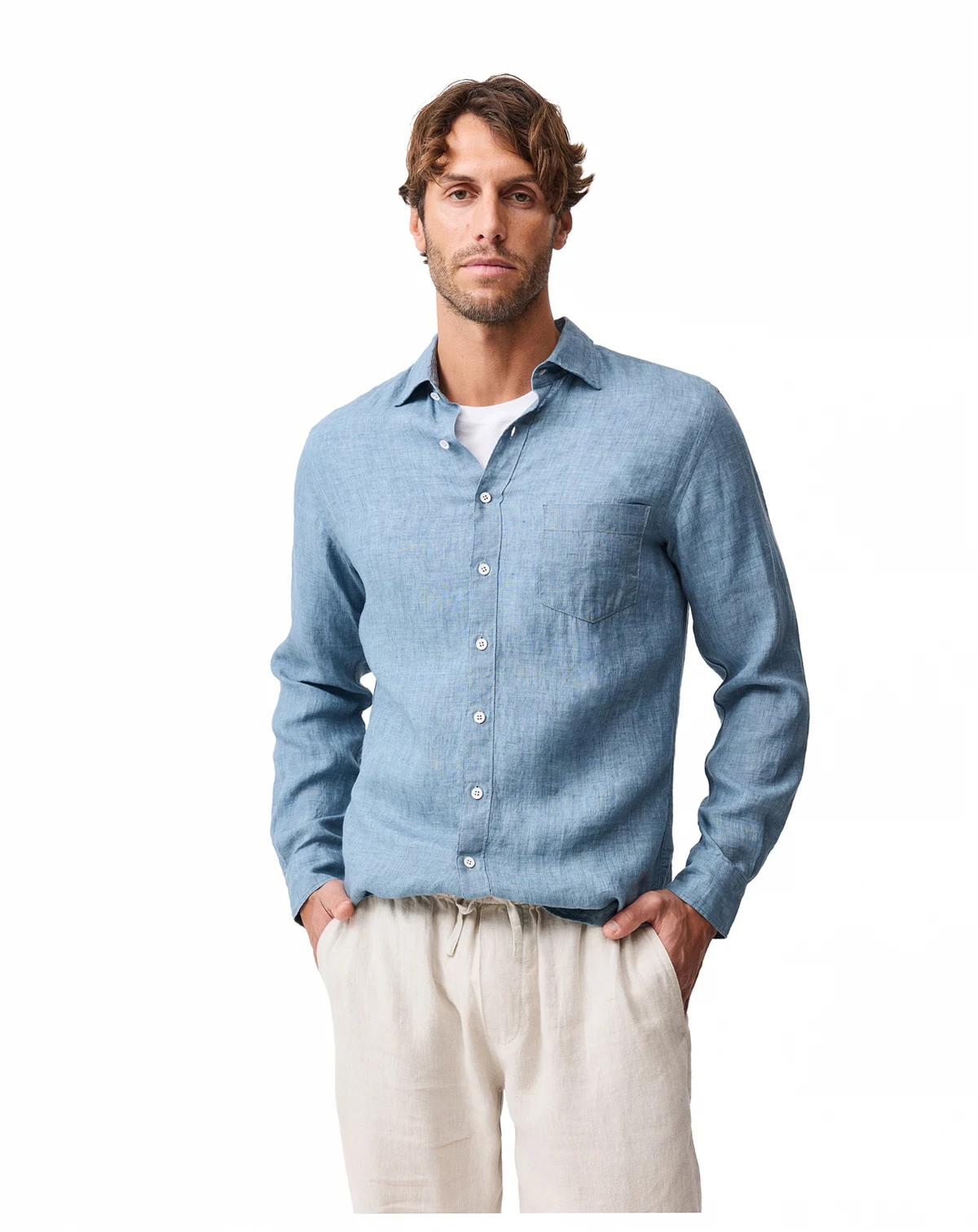 Men's Coromandel Long Sleeve Sports Fit Shirt