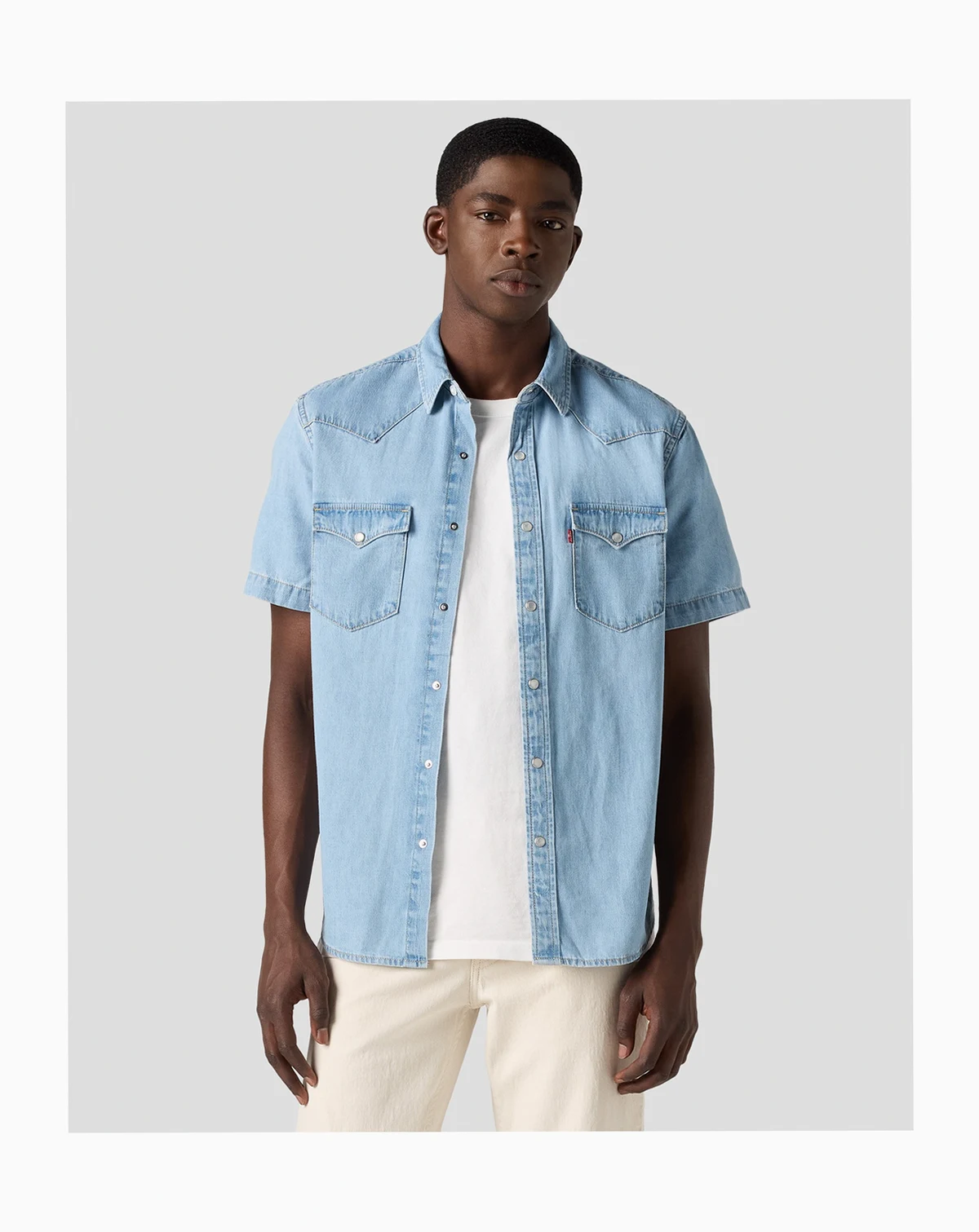 Men's Short-Sleeve Western Shirt