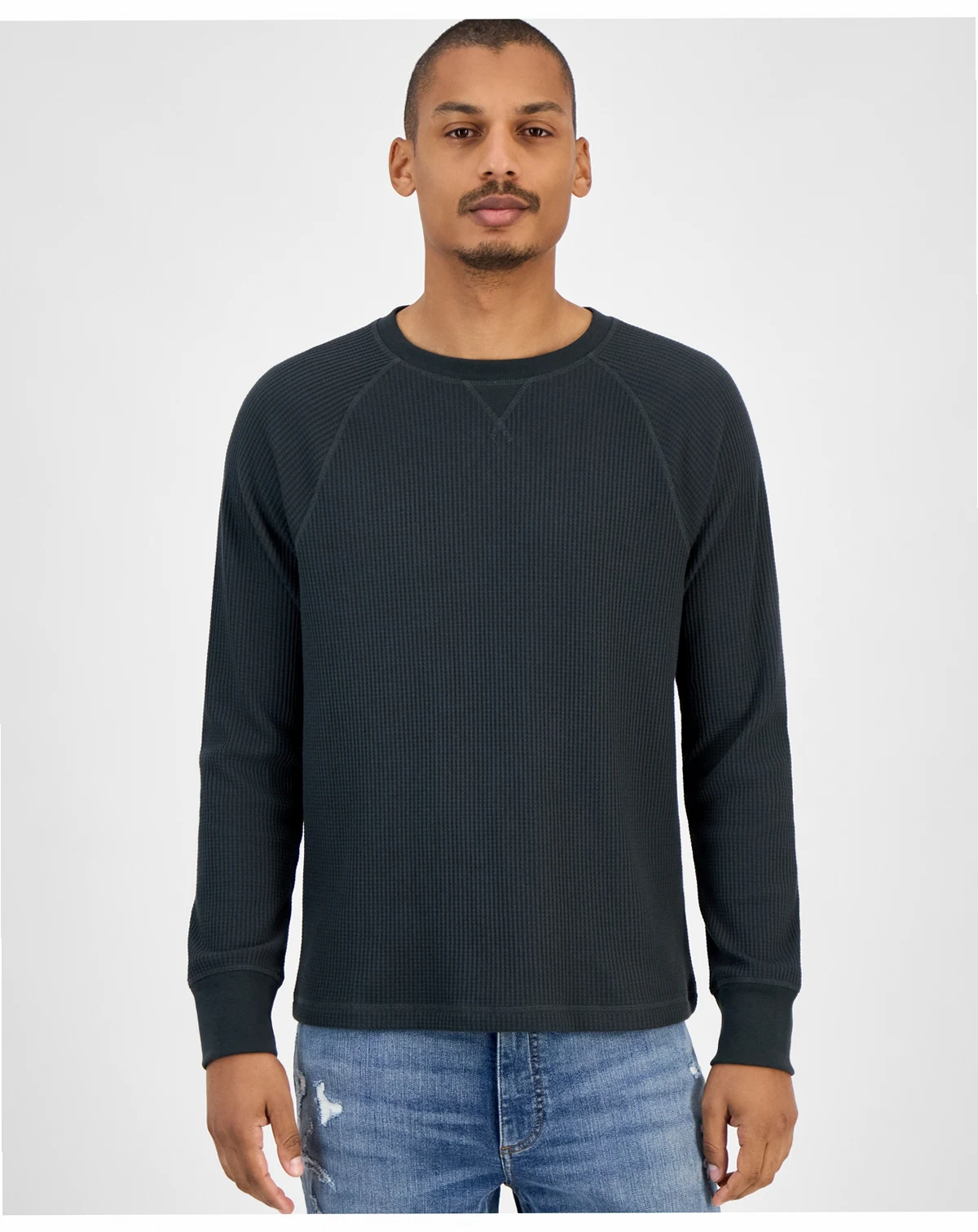 Men's Waffle-Knit Thermal Shirt, Macy's Exclusive