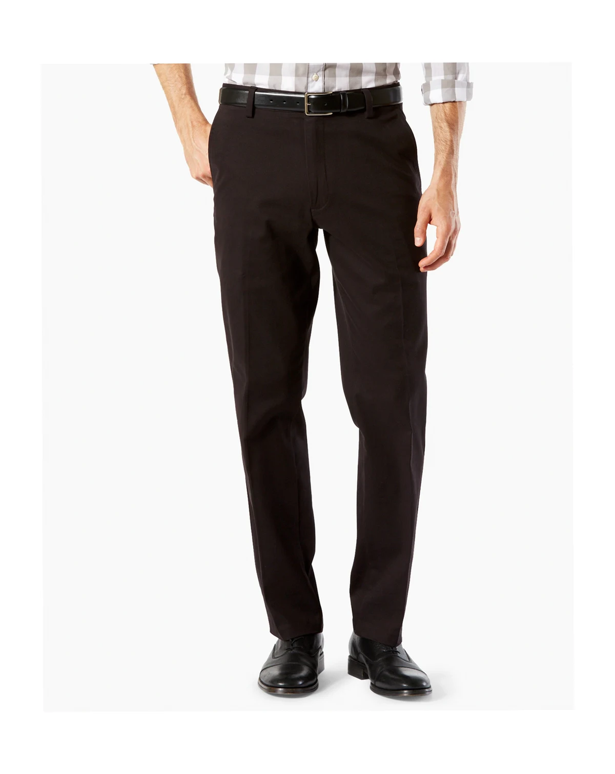 Men's Easy Straight Fit Khaki Stretch Pants