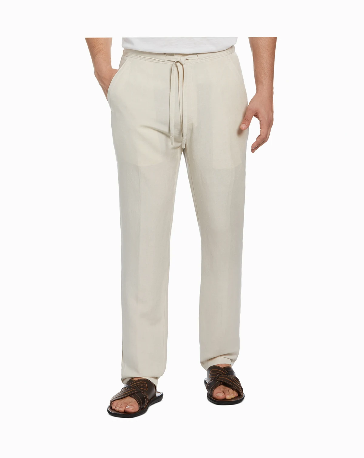 Men's Linen Blend Drawstring Pant