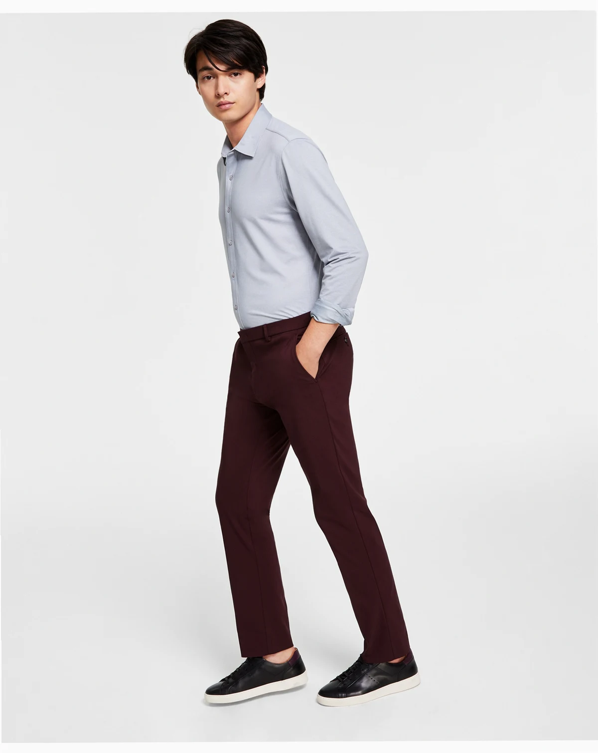 Men's Modern-Fit Stretch Dress Fall Pants