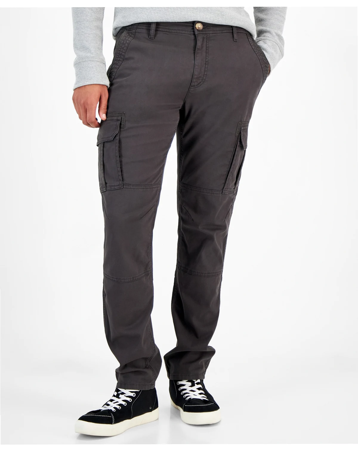 Men's Garment-dyed Straight-Fit Morrison Tapered Cargo Pants, Created for Macy's