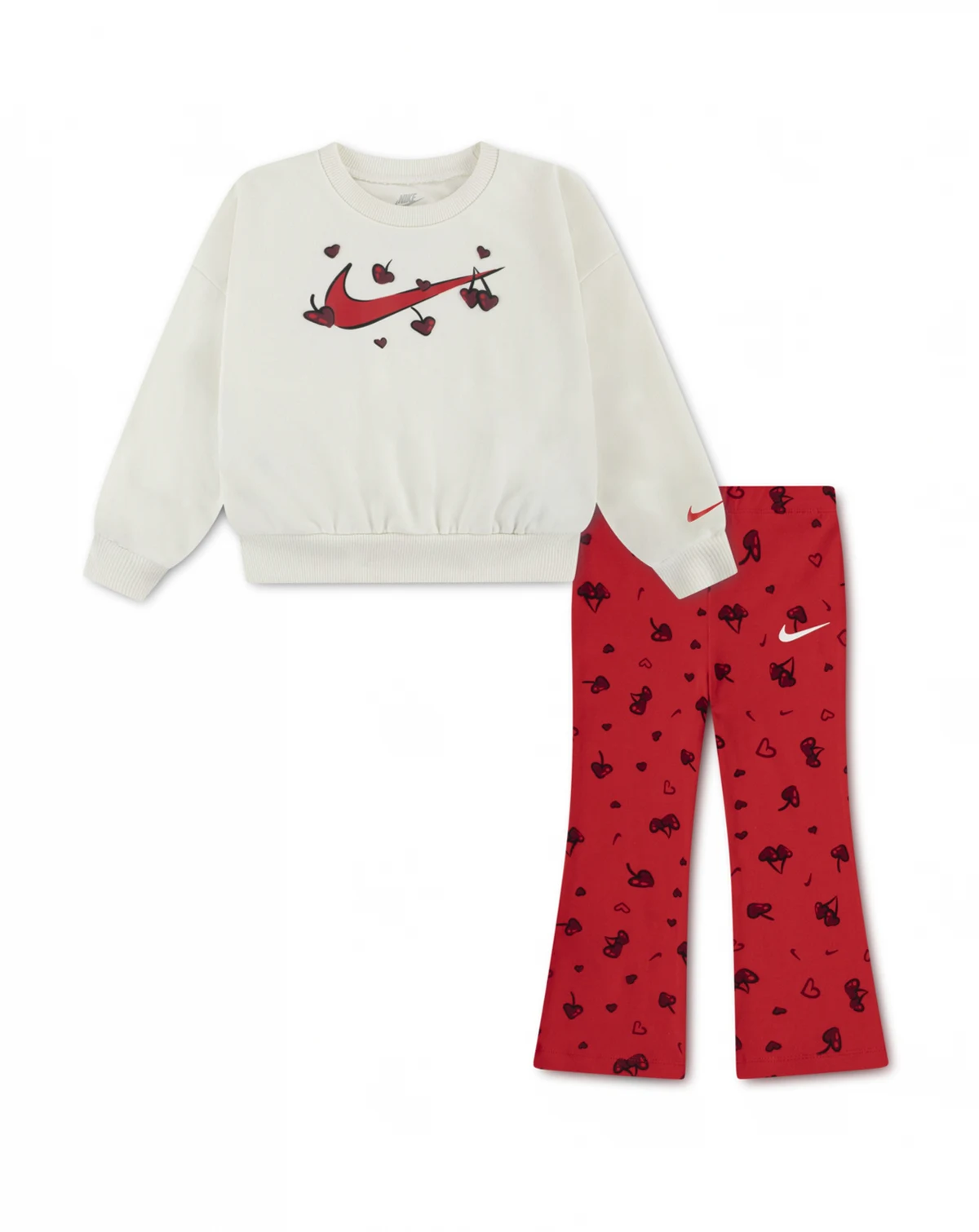 Girls' Toddler 2T-4T Crewneck Top and Leggings, 2-Piece Set