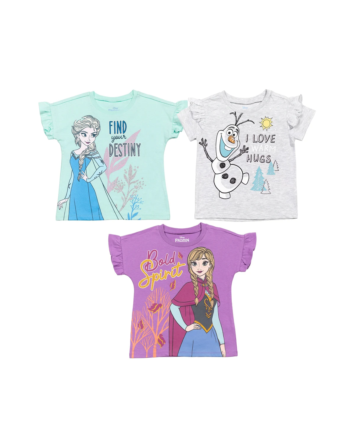Toddler Girls 3 Pack T-Shirts