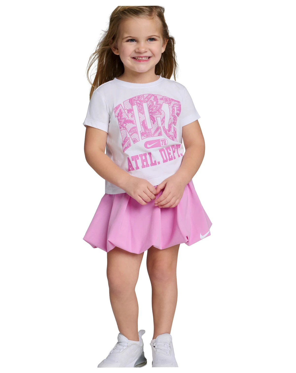 Girls' Toddler 2T-4T Graphic Crewneck T-Shirt and Scooter Shorts, 2-Piece Set