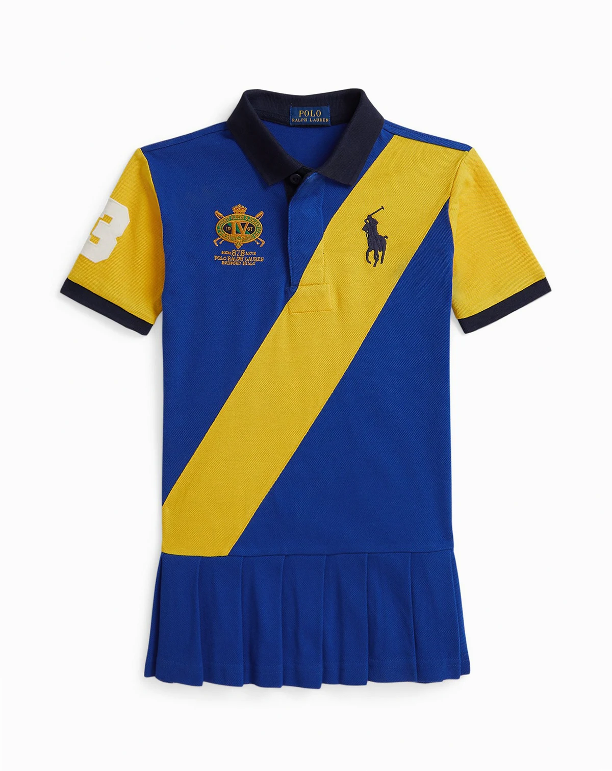 Girls' 2T-6X Color-Blocked Short-Sleeve Dress