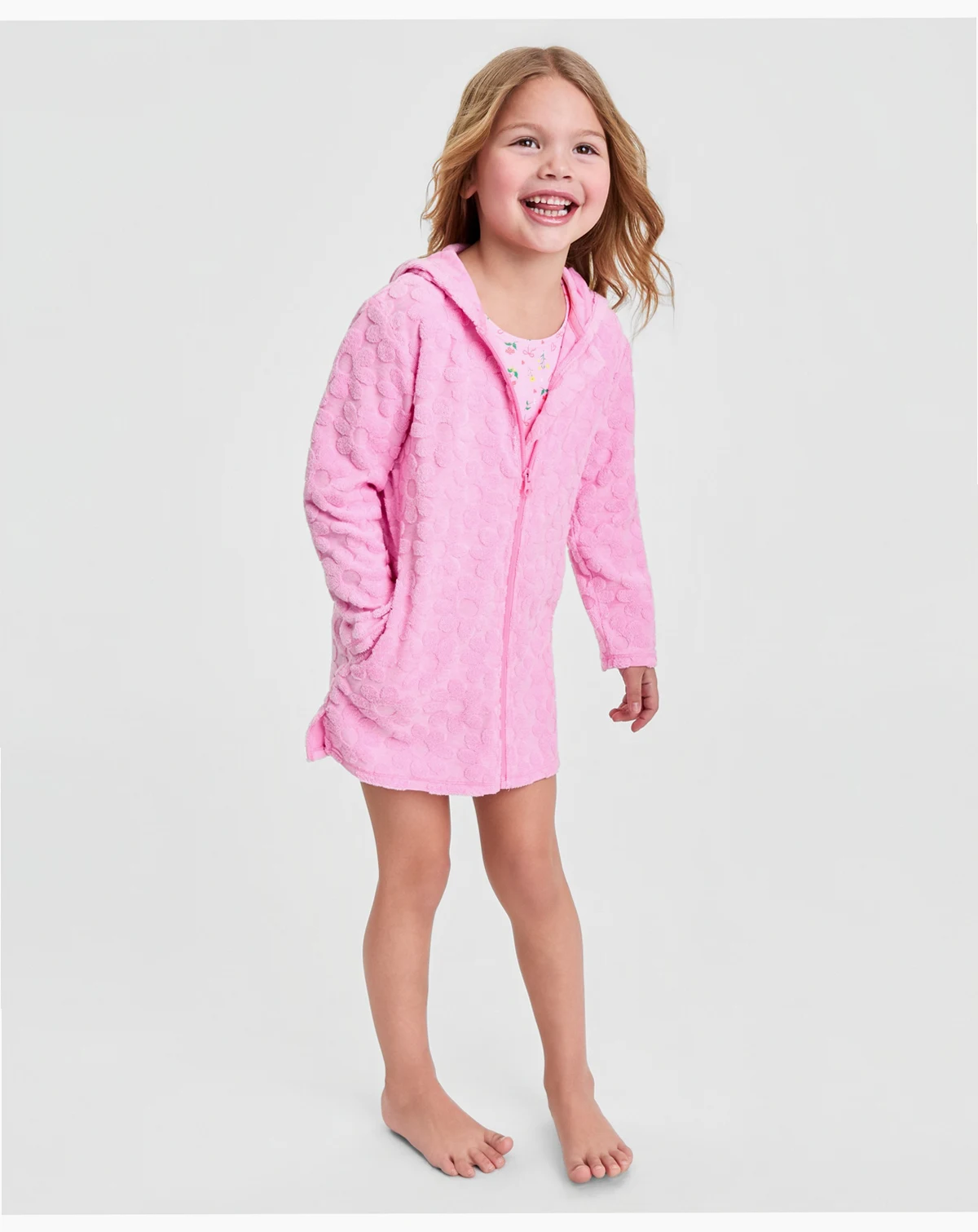 Girls' 2-6X Textured Floral Terry Cover-Up, Macy's Exclusive
