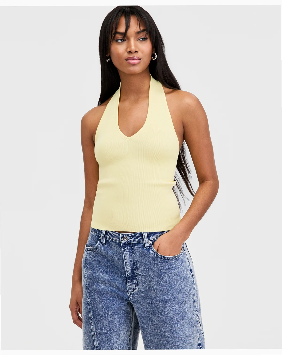 Women's Ribbed Halter Top, Macy's Exclusive