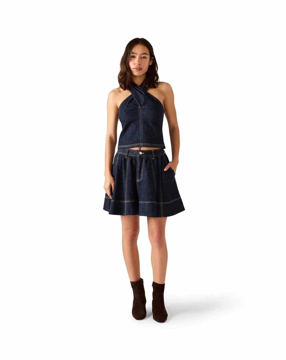 Women's Sleeveless Halter Top