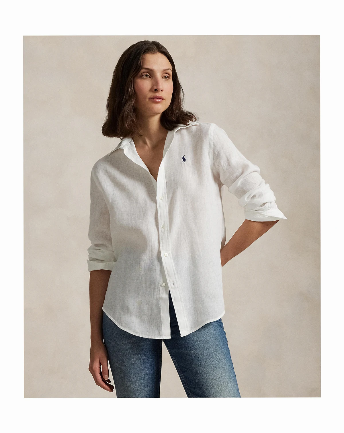 Women's Classic Fit Linen Shirt