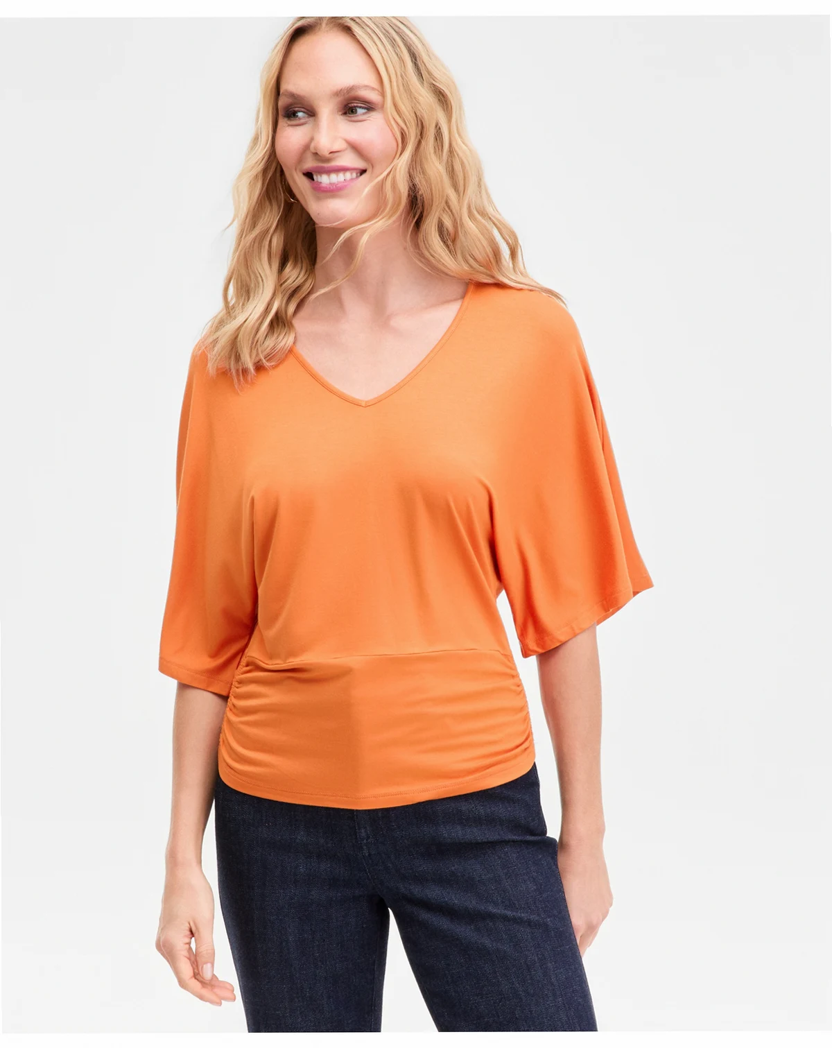 Women's V-Neck Dolman-Sleeve Top, Exclusively at Macy's